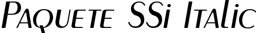 Paquete SSi Italic font - paquete ssi italic.ttf