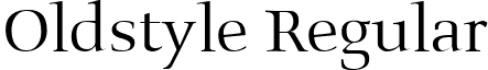 Oldstyle Regular font - oldst.ttf