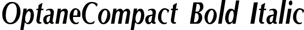 OptaneCompact Bold Italic font - optancbi.ttf