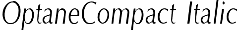 OptaneCompact Italic font - optanci.ttf