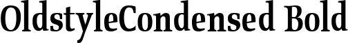 OldstyleCondensed Bold font - oldstcb.ttf