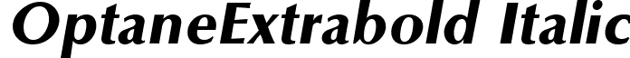 OptaneExtrabold Italic font - optanei.ttf