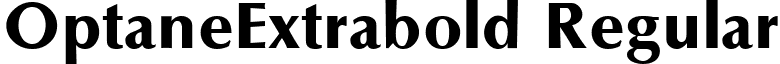 OptaneExtrabold Regular font - optane.ttf