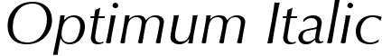 Optimum Italic font - opo_____.ttf