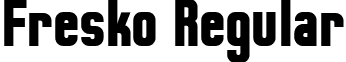 Fresko Regular font - fresko.ttf