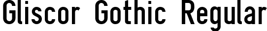 Gliscor Gothic Regular font - gligoth.TTF
