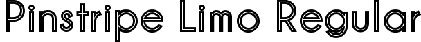 Pinstripe Limo Regular font - Pinstripe Limo.ttf