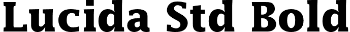 Lucida Std Bold font - LucidaStd-Bold.otf