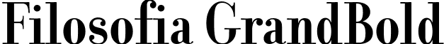 Filosofia GrandBold font - Filosofia GrandBold.ttf