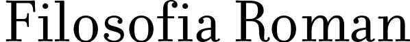 Filosofia Roman font - Filosofia.ttf