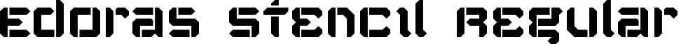 Edoras Stencil Regular font - edoras_stencil.ttf