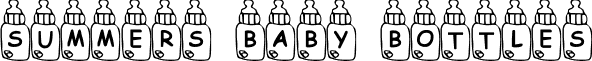 Summers Baby Bottles font - SUMMBB__.TTF