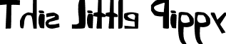 This Little Piggy font - ThisLittlePiggy-Mirrored.ttf