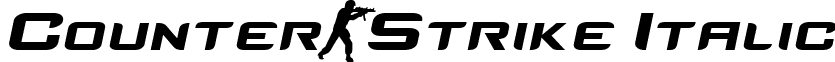 Counter-Strike Italic font - cs_italic.ttf