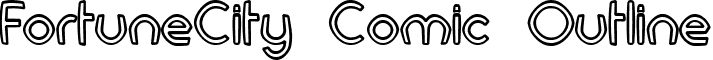 FortuneCity Comic Outline font - FortuneCity Comic Outline .ttf