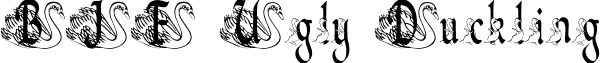 BJF Ugly Duckling font - BJF Ugly Duckling.ttf