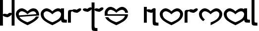 Hearts Normal font - HEARTS.TTF