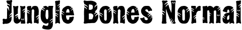 Jungle Bones Normal font - JUNGBN__.TTF