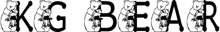 KG BEAR&FROG Regular font - KGBEAFROG.TTF