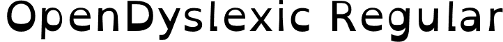 OpenDyslexic Regular font - OpenDyslexic-Regular.otf