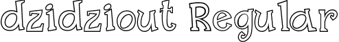 dzidziout Regular font - F2U Fancy II Outlines.ttf