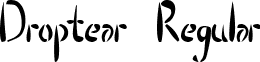 Droptear Regular font - Droptear.ttf