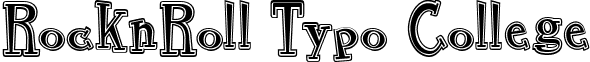 RocknRoll Typo College font - rocknroll_typo_college.ttf