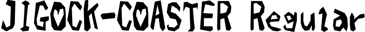 JIGOCK-COASTER Regular font - J-coaster.ttf