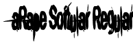 aRape Softular Regular font - aRape_sof.ttf