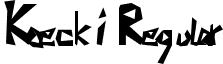 Koecki Regular font - koecki.ttf