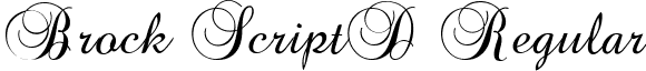 Brock ScriptD Regular font - BScript_D.ttf