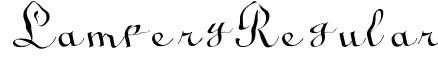 Lampery Regular font - sodalime.ttf