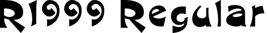 R1999 Regular font - R1999.ttf