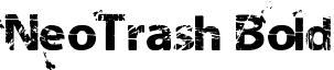 NeoTrash Bold font - NeoTrash (milabrya).ttf