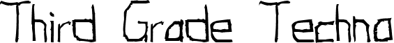 Third Grade Techno font - THIRDGR.ttf