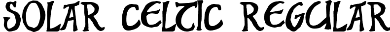 Solar Celtic Regular font - SOLAC___.TTF