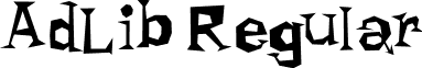 AdLib Regular font - rhoda.ttf