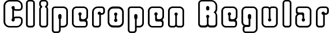 Cliperopen Regular font - CLIPEROP.TTF