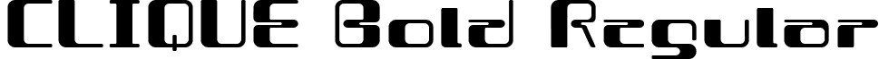 CLIQUE Bold Regular font - CLIQU___.TTF