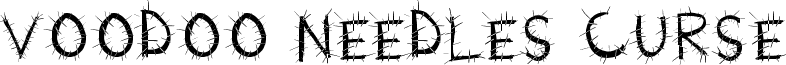 Voodoo Needles Curse font - Voodoo Needles.ttf