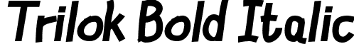 Trilok Bold Italic font - TRILBI__.TTF