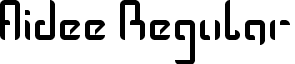 Aidee Regular font - aidee.ttf