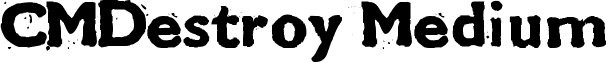 CMDestroy Medium font - CMDestroy.ttf