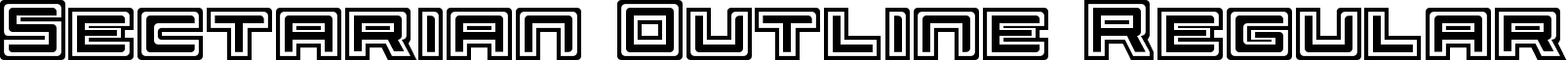 Sectarian Outline Regular font - sectarian_outline.ttf