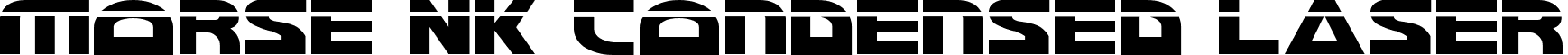 Morse NK Condensed Laser font - morsenkv2cl.ttf
