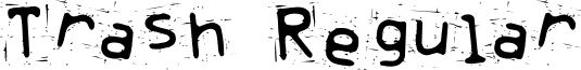 Trash Regular font - Trash___.ttf