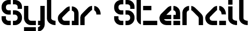 Sylar Stencil font - sylar_stencil.otf