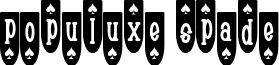 Populuxe Spade font - POPSP___.TTF