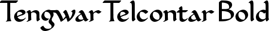 Tengwar Telcontar Bold font - tengtelcb.ttf