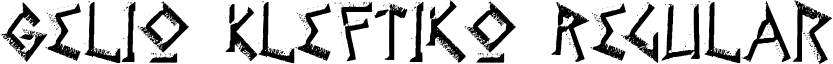 Gelio Kleftiko Regular font - Gelio Kleftiko.ttf